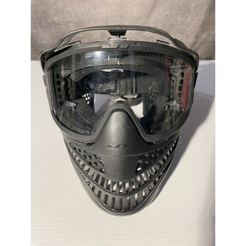 JT Flex 8 Full Coverage Paintball Mask - Black Spectra Goggle Head Shield